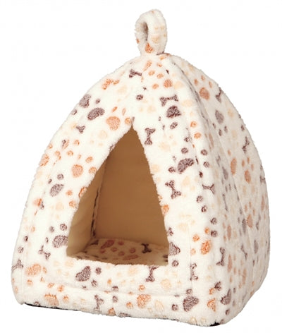 Trixie Katzenkorb Iglu-Jargon Weiss / Beige