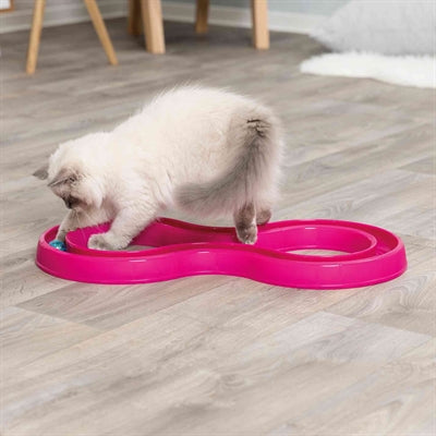 Trixie Blinkende Kugel Rennen Kunststoff Rosa