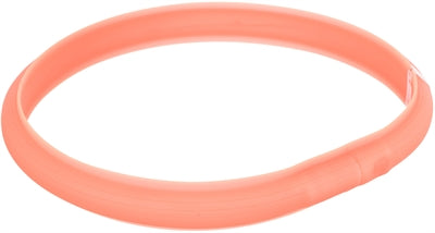 Trixie Leuchtende Hundehalsband Blitz Usb Silikon Koralle