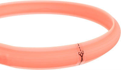 Trixie Leuchtende Hundehalsband Blitz Usb Silikon Koralle