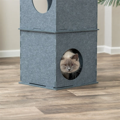 Trixie Katzenhaus Turm Nele Filz Grau