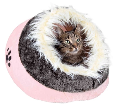 Trixie Katzenkorb Iglu Minou Rosa / Grau