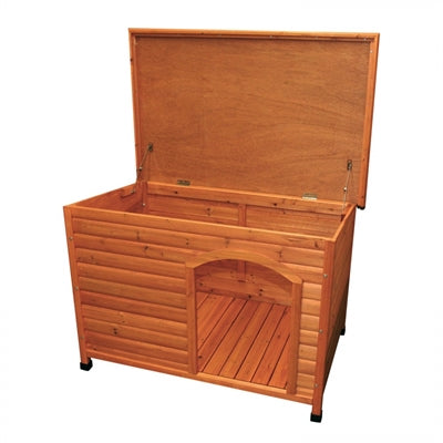 Trixie Hundehütte Trixie Natura Classic Mit Flachdach Braun