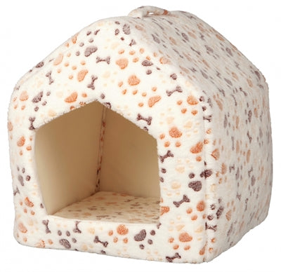 Trixie Katzenkorb Iglu-Jargon Weiss / Beige