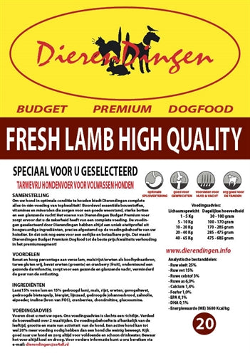 Markenlos Budget Premium Hundefutter Frisches Lammfleisch Hohe Qualität