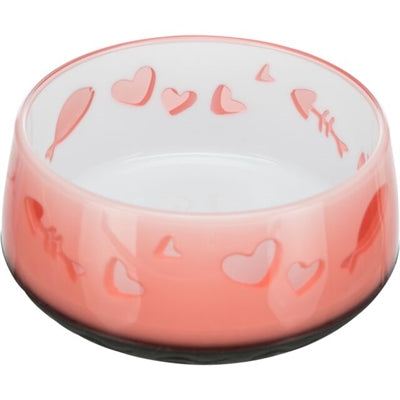 Trixie / Wasserschale Fisch / Herz Kunststoff / Gummiring Sortiert