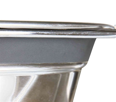 Trixie Futter-/Wassernapf-Set Klöppelschutz Edelstahl/Metall Grau