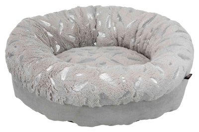 Trixie Feder Rund Silber / Grau