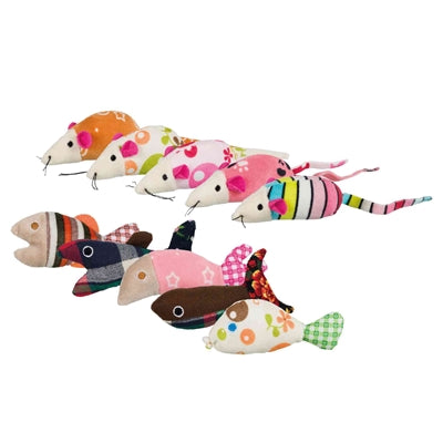 Trixie / Fisch, Plüsch / Stoff Mit Katze Mint Sortiert