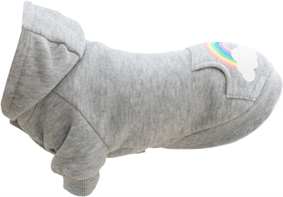 Trixie Hund Pullover Hoodie Regenbogen Fällt Grau