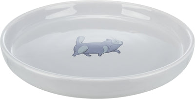 Trixie / Wassernapf Flach Und Breit Katzenprint Grau