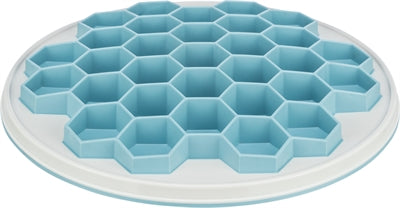 Trixie Slowfeeding Platehive Kunststoff / Tpr / Tpe Grau / Blau