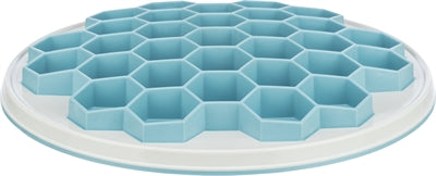Trixie Slowfeeding Platehive Kunststoff / Tpr / Tpe Grau / Blau