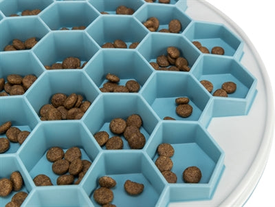 Trixie Slowfeeding Platehive Kunststoff / Tpr / Tpe Grau / Blau