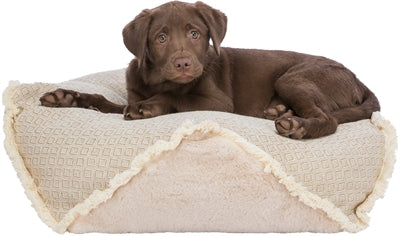 Trixie Hund Kissen Boho Eckig Beige