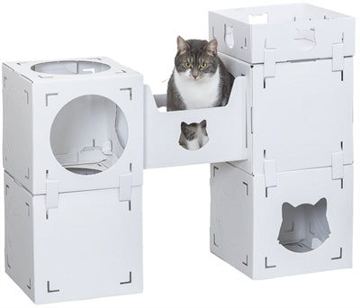 Trixie Katzenmöbel Casa Cara Karton Weiss