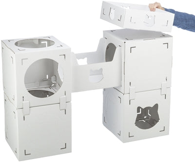 Trixie Katzenmöbel Casa Cara Karton Weiss