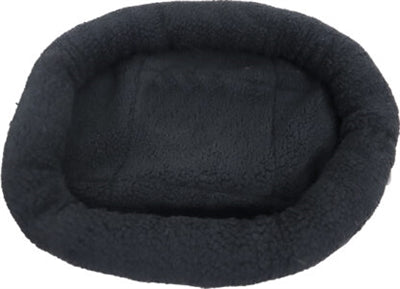 Markenlos Korbimitation Schafwolle Schwarz