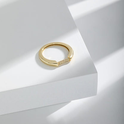 CZ 925 Sterling Silber Ring Mikro Einstellung